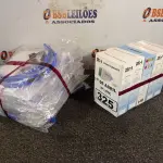 LOTE 325 - 10 MÁSCARAS DE PROTEÇÃO E 05 TERMÔMETROS DIGITAIS. (NO ESTADO) ATENÇÃO! FAZER A VISITAÇÃO ANTES DE ARREMATAR, NÃO SABEMOS SE FUNCIONA. LEILÃO NÃO TEM GARANTIA E NEM DEVOLUÇÃO, SUJEITO A POSSÍVEIS AVARIAS VISÍVEIS/OCULTAS E/OU AUSÊNCIA DE COMPONENTES.