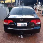 LOTE 537 - 01 HONDA/CIVIC LXS, ANO 2008, COR PRETA, FLEX (NO ESTADO)