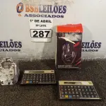 LOTE 287 - 01 RELÓGIO, 01 MOUSE GAMER E 02 CALCULADORAS. (NO ESTADO) ATENÇÃO! FAZER A VISITAÇÃO ANTES DE ARREMATAR, NÃO SABEMOS SE FUNCIONA. LEILÃO NÃO TEM GARANTIA E NEM DEVOLUÇÃO, SUJEITO A POSSÍVEIS AVARIAS VISÍVEIS/OCULTAS E/OU AUSÊNCIA DE COMPONENTES.