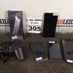 LOTE 305 - 01 JOGO DE CHAVES DE PRECISÃO, 01 CONTROLE DE VIDEOGAME E 04 CELULARES MARCAS E MODELOS DIVERSOS PARA RETIRADA DE PEÇAS. (NO ESTADO) ATENÇÃO! FAZER A VISITAÇÃO ANTES DE ARREMATAR, NÃO SABEMOS SE FUNCIONA. LEILÃO NÃO TEM GARANTIA E NEM DEVOLUÇÃO, SUJEITO A POSSÍVEIS AVARIAS VISÍVEIS/OCULTAS E/OU AUSÊNCIA DE COMPONENTES.