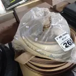 LOTE 265 - 02 ROLOS DE MANGUEIRA DE INCÊNDIO. (NO ESTADO) ATENÇÃO! FAZER A VISITAÇÃO ANTES DE ARREMATAR, NÃO SABEMOS SE FUNCIONA. LEILÃO NÃO TEM GARANTIA E NEM DEVOLUÇÃO, SUJEITO A POSSÍVEIS AVARIAS VISÍVEIS/OCULTAS E/OU AUSÊNCIA DE COMPONENTES.
