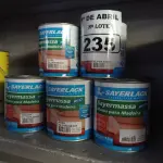 LOTE 235 - 08 LATAS DE MASSA PARA MADEIRA. (NO ESTADO) ATENÇÃO! FAZER A VISITAÇÃO ANTES DE ARREMATAR, NÃO SABEMOS SE FUNCIONA. LEILÃO NÃO TEM GARANTIA E NEM DEVOLUÇÃO, SUJEITO A POSSÍVEIS AVARIAS VISÍVEIS/OCULTAS E/OU AUSÊNCIA DE COMPONENTES.