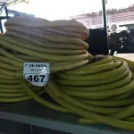 LOTE 467 - 03 ROLOS DE MANGUEIRA CORRUGADA. (NO ESTADO) ATENÇÃO! FAZER A VISITAÇÃO ANTES DE ARREMATAR, NÃO SABEMOS SE FUNCIONA. LEILÃO NÃO TEM GARANTIA E NEM DEVOLUÇÃO, SUJEITO A POSSÍVEIS AVARIAS VISÍVEIS/OCULTAS E/OU AUSÊNCIA DE COMPONENTES.