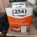 LOTE 254 - 01 LATA DE TINTA IQUINE DELANIL RENDE MUITO 18L FOSCO BASE “C”. (NO ESTADO) ATENÇÃO! FAZER A VISITAÇÃO ANTES DE ARREMATAR, NÃO SABEMOS SE FUNCIONA. LEILÃO NÃO TEM GARANTIA E NEM DEVOLUÇÃO, SUJEITO A POSSÍVEIS AVARIAS VISÍVEIS/OCULTAS E/OU AUSÊNCIA DE COMPONENTES.