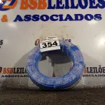 LOTE 354 - 01 ROLO DE CABO FLEXÍVEL 100M 4MM NA COR AZUL(NOVO). (NO ESTADO) ATENÇÃO! FAZER A VISITAÇÃO ANTES DE ARREMATAR, NÃO SABEMOS SE FUNCIONA. LEILÃO NÃO TEM GARANTIA E NEM DEVOLUÇÃO, SUJEITO A POSSÍVEIS AVARIAS VISÍVEIS/OCULTAS E/OU AUSÊNCIA DE COMPONENTES.