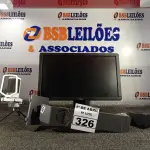 LOTE 326 - 01 MONITOR, 01 SUPORTE ARTICULADO E 01 MICROFONE. (NO ESTADO) ATENÇÃO! FAZER A VISITAÇÃO ANTES DE ARREMATAR, NÃO SABEMOS SE FUNCIONA. LEILÃO NÃO TEM GARANTIA E NEM DEVOLUÇÃO, SUJEITO A POSSÍVEIS AVARIAS VISÍVEIS/OCULTAS E/OU AUSÊNCIA DE COMPONENTES.