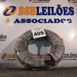LOTE 409 - 01 ROLO DE CABO FLEXÍVEL 100M 10MM NA COR PRETA(NOVO). (NO ESTADO) ATENÇÃO! FAZER A VISITAÇÃO ANTES DE ARREMATAR, NÃO SABEMOS SE FUNCIONA. LEILÃO NÃO TEM GARANTIA E NEM DEVOLUÇÃO, SUJEITO A POSSÍVEIS AVARIAS VISÍVEIS/OCULTAS E/OU AUSÊNCIA DE COMPONENTES.