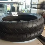 LOTE 366 - 02 PNEUS DE MOTO USADOS 120/70/19 E 90/90/21. (NO ESTADO) ATENÇÃO! FAZER A VISITAÇÃO ANTES DE ARREMATAR, NÃO SABEMOS SE FUNCIONA. LEILÃO NÃO TEM GARANTIA E NEM DEVOLUÇÃO, SUJEITO A POSSÍVEIS AVARIAS VISÍVEIS/OCULTAS E/OU AUSÊNCIA DE COMPONENTES.
