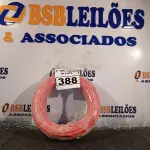 LOTE 388 - 01 ROLO DE CABO FLEXÍVEL 100M 4MM NA COR VERMELHA(NOVO). (NO ESTADO) ATENÇÃO! FAZER A VISITAÇÃO ANTES DE ARREMATAR, NÃO SABEMOS SE FUNCIONA. LEILÃO NÃO TEM GARANTIA E NEM DEVOLUÇÃO, SUJEITO A POSSÍVEIS AVARIAS VISÍVEIS/OCULTAS E/OU AUSÊNCIA DE COMPONENTES.