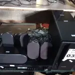 LOTE 030 - 01 DVD HOME THEATER MARCA SAMSUNG. (NO ESTADO) ATENÇÃO! FAZER A VISITAÇÃO ANTES DE ARREMATAR, NÃO SABEMOS SE FUNCIONA. LEILÃO NÃO TEM GARANTIA E NEM DEVOLUÇÃO, SUJEITO A POSSÍVEIS AVARIAS VISÍVEIS/OCULTAS E/OU AUSÊNCIA DE COMPONENTES.
