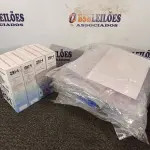 LOTE 291 - 10 MASCARAS DE PROTEÇÃO E 04 TERMÔMETROS DIGITAI. (NO ESTADO) ATENÇÃO! FAZER A VISITAÇÃO ANTES DE ARREMATAR, NÃO SABEMOS SE FUNCIONA. LEILÃO NÃO TEM GARANTIA E NEM DEVOLUÇÃO, SUJEITO A POSSÍVEIS AVARIAS VISÍVEIS/OCULTAS E/OU AUSÊNCIA DE COMPONENTES.