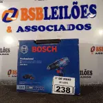 LOTE 238 - 01 FURADEIRA DE IMPACTO PROFISSIONAL A BATERIA MODELO:GSB180-LI220V 710W MARCA BOSCH. (NOVA) (NO ESTADO)