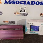 LOTE 234 - 01 CENTRAL MULTIMIDIA ANDROID 9” E 01 MODULO PIRÂMIDE 800. (NO ESTADO) ATENÇÃO! FAZER A VISITAÇÃO ANTES DE ARREMATAR, NÃO SABEMOS SE FUNCIONA. LEILÃO NÃO TEM GARANTIA E NEM DEVOLUÇÃO, SUJEITO A POSSÍVEIS AVARIAS VISÍVEIS/OCULTAS E/OU AUSÊNCIA DE COMPONENTES.