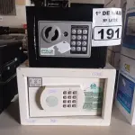 LOTE 191 - 02 COFRES ELETRÔNICOS. (NO ESTADO) ATENÇÃO! FAZER A VISITAÇÃO ANTES DE ARREMATAR, NÃO SABEMOS SE FUNCIONA. LEILÃO NÃO TEM GARANTIA E NEM DEVOLUÇÃO, SUJEITO A POSSÍVEIS AVARIAS VISÍVEIS/OCULTAS E/OU AUSÊNCIA DE COMPONENTES.