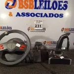 LOTE 231 - 02 JOYSTICK E 01 VOLANTE PARA VIDEOGAME MARCAS E MODELOS DIVERSOS. (NO ESTADO) ATENÇÃO! FAZER A VISITAÇÃO ANTES DE ARREMATAR, NÃO SABEMOS SE FUNCIONA. LEILÃO NÃO TEM GARANTIA E NEM DEVOLUÇÃO, SUJEITO A POSSÍVEIS AVARIAS VISÍVEIS/OCULTAS E/OU AUSÊNCIA DE COMPONENTES.