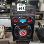 LOTE 161 - 01 CAIXA DE SOM AMPLIFICADA MARCA LENOXX. (NO ESTADO) ATENÇÃO! FAZER A VISITAÇÃO ANTES DE ARREMATAR, NÃO SABEMOS SE FUNCIONA. LEILÃO NÃO TEM GARANTIA E NEM DEVOLUÇÃO, SUJEITO A POSSÍVEIS AVARIAS VISÍVEIS/OCULTAS E/OU AUSÊNCIA DE COMPONENTES.