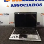 LOTE 010 - 01 NOTEBOOK MARCA ACER. (NO ESTADO) ATENÇÃO! FAZER A VISITAÇÃO ANTES DE ARREMATAR, NÃO SABEMOS SE FUNCIONA. LEILÃO NÃO TEM GARANTIA E NEM DEVOLUÇÃO, SUJEITO A POSSÍVEIS AVARIAS VISÍVEIS/OCULTAS E/OU AUSÊNCIA DE COMPONENTES.