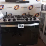 LOTE 253 - 01 FOGÃO 05 BOCAS MARCA BRASTEMP 220V.(RANGE) (NO ESTADO)