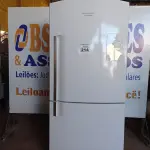 LOTE 214 -  01 REFRIGERADOR MARCA BRASTEMP INVERSE MAX 110V. (NO ESTADO) BF8564M