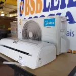 LOTE 207 - 01 AR-CONDICIONADO INVERTER COM CONTROLE REMOTO MARCA SPRINGER 220 VOLTS DE 12.000BTUS. (AIR CONDITIONER (NO ESTADO) BF8469T