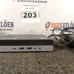 LOTE 203 - 01 CPU SEM MEMÓRIA DE 16 GB E SEM HD COM CARREGADOR MARCA HP. (NO ESTADO) BD1784Y
