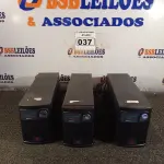 LOTE 037 - 03 NOBREAKS MARCAS RAGTECH 1200VA. (NO ESTADO) ATENÇÃO! FAZER A VISITAÇÃO ANTES DE ARREMATAR, NÃO SABEMOS SE FUNCIONA. LEILÃO NÃO TEM GARANTIA E NEM DEVOLUÇÃO, SUJEITO A POSSÍVEIS AVARIAS VISÍVEIS/OCULTAS E/OU AUSÊNCIA DE COMPONENTES.
