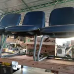 LOTE 081 - 04 CADEIRAS DE ESCRITÓRIO COM BASES FIXAS. (NO ESTADO) ATENÇÃO! FAZER A VISITAÇÃO ANTES DE ARREMATAR, NÃO SABEMOS SE FUNCIONA. LEILÃO NÃO TEM GARANTIA E NEM DEVOLUÇÃO, SUJEITO A POSSÍVEIS AVARIAS VISÍVEIS/OCULTAS E/OU AUSÊNCIA DE COMPONENTES.