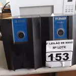 LOTE 153 - 02 ESTABILIZADORES TS SHARA 1500VA. (NO ESTADO) ATENÇÃO! FAZER A VISITAÇÃO ANTES DE ARREMATAR, NÃO SABEMOS SE FUNCIONA. LEILÃO NÃO TEM GARANTIA E NEM DEVOLUÇÃO, SUJEITO A POSSÍVEIS AVARIAS VISÍVEIS/OCULTAS E/OU AUSÊNCIA DE COMPONENTES.