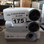 LOTE 175 - 03 PROJETORES MULTIMIDIA MARCAS VIVITEK MODELOS DIVERSOS. (NO ESTADO) ATENÇÃO! FAZER A VISITAÇÃO ANTES DE ARREMATAR, NÃO SABEMOS SE FUNCIONA. LEILÃO NÃO TEM GARANTIA E NEM DEVOLUÇÃO, SUJEITO A POSSÍVEIS AVARIAS VISÍVEIS/OCULTAS E/OU AUSÊNCIA DE COMPONENTES.