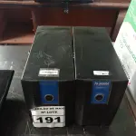 LOTE 191 - 02 ESTABILIZADORES TS SHARA 1500VA. (NO ESTADO) ATENÇÃO! FAZER A VISITAÇÃO ANTES DE ARREMATAR, NÃO SABEMOS SE FUNCIONA. LEILÃO NÃO TEM GARANTIA E NEM DEVOLUÇÃO, SUJEITO A POSSÍVEIS AVARIAS VISÍVEIS/OCULTAS E/OU AUSÊNCIA DE COMPONENTES.