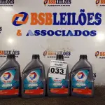 LOTE 033 - 04 LITROS DE ÓLEO MINERAL MONOVISCOSO PARA MOTORES A DIESEL API CF 40. (NO ESTADO) ATENÇÃO! FAZER A VISITAÇÃO ANTES DE ARREMATAR, NÃO SABEMOS SE FUNCIONA. LEILÃO NÃO TEM GARANTIA E NEM DEVOLUÇÃO, SUJEITO A POSSÍVEIS AVARIAS VISÍVEIS/OCULTAS E/OU AUSÊNCIA DE COMPONENTES.