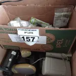 LOTE 157 - 01 LOTE COM VÁRIOS SENSORES DE PRESENÇA, CAIXINHAS DE SOM PARA PC E MATERIAIS ELÉTRICOS DIVERSOS. (NO ESTADO) ATENÇÃO! FAZER A VISITAÇÃO ANTES DE ARREMATAR, NÃO SABEMOS SE FUNCIONA. LEILÃO NÃO TEM GARANTIA E NEM DEVOLUÇÃO, SUJEITO A POSSÍVEIS AVARIAS VISÍVEIS/OCULTAS E/OU AUSÊNCIA DE COMPONENTES.
