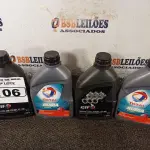 LOTE 106 - 04 LITROS DE ÓLEO MINERAL MONOVISCOSO PARA MOTORES A DIESEL API CF 40. (NO ESTADO) ATENÇÃO! FAZER A VISITAÇÃO ANTES DE ARREMATAR, NÃO SABEMOS SE FUNCIONA. LEILÃO NÃO TEM GARANTIA E NEM DEVOLUÇÃO, SUJEITO A POSSÍVEIS AVARIAS VISÍVEIS/OCULTAS E/OU AUSÊNCIA DE COMPONENTES.