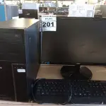 LOTE 201 - 01 CPU, 01 MONITOR E 01 TECLADO. (NO ESTADO) ATENÇÃO! FAZER A VISITAÇÃO ANTES DE ARREMATAR, NÃO SABEMOS SE FUNCIONA. LEILÃO NÃO TEM GARANTIA E NEM DEVOLUÇÃO, SUJEITO A POSSÍVEIS AVARIAS VISÍVEIS/OCULTAS E/OU AUSÊNCIA DE COMPONENTES.