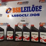 LOTE 109 - 06 LITROS DE ÓLEO CAPELA ISSO 68, LUBRIFICANTE MINERAL PARA COMPRESSORES DE REFRIGERAÇÃO DE SISTEMAS NÃO SELADOS QUE UTILIZEM COMO GÁS REFRIGERANTE O FREON, AMÔNIA E SIMILARES. (NO ESTADO) ATENÇÃO! FAZER A VISITAÇÃO ANTES DE ARREMATAR, NÃO SABEMOS SE FUNCIONA. LEILÃO NÃO TEM GARANTIA E NEM DEVOLUÇÃO, SUJEITO A POSSÍVEIS AVARIAS VISÍVEIS/OCULTAS E/OU AUSÊNCIA DE COMPONENTES.
