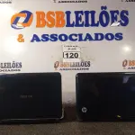LOTE 120 - 02 NETBOOKS MARCAS E MODELOS DIVERSOS. (NO ESTADO) ATENÇÃO! FAZER A VISITAÇÃO ANTES DE ARREMATAR, NÃO SABEMOS SE FUNCIONA. LEILÃO NÃO TEM GARANTIA E NEM DEVOLUÇÃO, SUJEITO A POSSÍVEIS AVARIAS VISÍVEIS/OCULTAS E/OU AUSÊNCIA DE COMPONENTES.