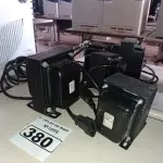 LOTE 380 - 05 AUTO TRANSFORMADORES MARCAS E MODELOS DIVERSOS. (NO ESTADO) ATENÇÃO! FAZER A VISITAÇÃO ANTES DE ARREMATAR, NÃO SABEMOS SE FUNCIONA. LEILÃO NÃO TEM GARANTIA E NEM DEVOLUÇÃO, SUJEITO A POSSÍVEIS AVARIAS VISÍVEIS/OCULTAS E/OU AUSÊNCIA DE COMPONENTES.