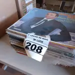 LOTE 208 - 01 LOTE COM VÁRIOS DISCOS DE VINIL. (NO ESTADO) ATENÇÃO! FAZER A VISITAÇÃO ANTES DE ARREMATAR, NÃO SABEMOS SE FUNCIONA. LEILÃO NÃO TEM GARANTIA E NEM DEVOLUÇÃO, SUJEITO A POSSÍVEIS AVARIAS VISÍVEIS/OCULTAS E/OU AUSÊNCIA DE COMPONENTES.