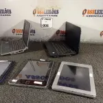 LOTE 008 - 02 NETBOOK’S E 03 TABLET’S MARCAS E KMODELOS DIVERSOS. (NO ESTADO) ATENÇÃO! FAZER A VISITAÇÃO ANTES DE ARREMATAR, NÃO SABEMOS SE FUNCIONA. LEILÃO NÃO TEM GARANTIA E NEM DEVOLUÇÃO, SUJEITO A POSSÍVEIS AVARIAS VISÍVEIS/OCULTAS E/OU AUSÊNCIA DE COMPONENTES.