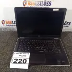 LOTE 220 - 01 NOTEBOOK MARCA DELL LATITUDE E7440. (NO ESTADO) ATENÇÃO! FAZER A VISITAÇÃO ANTES DE ARREMATAR, NÃO SABEMOS SE FUNCIONA. LEILÃO NÃO TEM GARANTIA E NEM DEVOLUÇÃO, SUJEITO A POSSÍVEIS AVARIAS VISÍVEIS/OCULTAS E/OU AUSÊNCIA DE COMPONENTES.