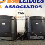 LOTE 206 - 02 IMPRESSORAS DE CUPOM. (NO ESTADO) ATENÇÃO! FAZER A VISITAÇÃO ANTES DE ARREMATAR, NÃO SABEMOS SE FUNCIONA. LEILÃO NÃO TEM GARANTIA E NEM DEVOLUÇÃO, SUJEITO A POSSÍVEIS AVARIAS VISÍVEIS/OCULTAS E/OU AUSÊNCIA DE COMPONENTES.