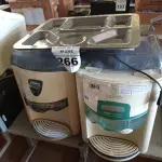 LOTE 266 - 02 PURIFICADORES DE ÁGUA E 04 BANDEJAS EM INOX. (NO ESTADO) ATENÇÃO! FAZER A VISITAÇÃO ANTES DE ARREMATAR, NÃO SABEMOS SE FUNCIONA. LEILÃO NÃO TEM GARANTIA E NEM DEVOLUÇÃO, SUJEITO A POSSÍVEIS AVARIAS VISÍVEIS/OCULTAS E/OU AUSÊNCIA DE COMPONENTES.