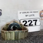 LOTE 227 - 01 RELÓGIO DE PULSO ANALÓGICO. (NO ESTADO) ATENÇÃO! FAZER A VISITAÇÃO ANTES DE ARREMATAR, NÃO SABEMOS SE FUNCIONA. LEILÃO NÃO TEM GARANTIA E NEM DEVOLUÇÃO, SUJEITO A POSSÍVEIS AVARIAS VISÍVEIS/OCULTAS E/OU AUSÊNCIA DE COMPONENTES.