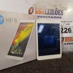 LOTE 226 - 01 TABLET MARCA HP. (NO ESTADO) ATENÇÃO! FAZER A VISITAÇÃO ANTES DE ARREMATAR, NÃO SABEMOS SE FUNCIONA. LEILÃO NÃO TEM GARANTIA E NEM DEVOLUÇÃO, SUJEITO A POSSÍVEIS AVARIAS VISÍVEIS/OCULTAS E/OU AUSÊNCIA DE COMPONENTES.