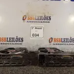 LOTE 034 - 02 PLACAS MÃE GAMER. (NO ESTADO) ATENÇÃO! FAZER A VISITAÇÃO ANTES DE ARREMATAR, NÃO SABEMOS SE FUNCIONA. LEILÃO NÃO TEM GARANTIA E NEM DEVOLUÇÃO, SUJEITO A POSSÍVEIS AVARIAS VISÍVEIS/OCULTAS E/OU AUSÊNCIA DE COMPONENTES.