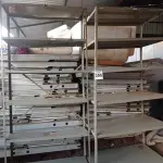 LOTE 355 - 02 ESTANTES DE AÇO COM 05 PRATELEIRAS. (NO ESTADO) ATENÇÃO! FAZER A VISITAÇÃO ANTES DE ARREMATAR, NÃO SABEMOS SE FUNCIONA. LEILÃO NÃO TEM GARANTIA E NEM DEVOLUÇÃO, SUJEITO A POSSÍVEIS AVARIAS VISÍVEIS/OCULTAS E/OU AUSÊNCIA DE COMPONENTES.