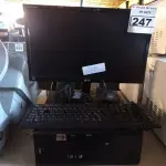 LOTE 247 - 01 CPU, 01 MONITOR, 01 TECLADO E 01 MOUSE. (NO ESTADO) ATENÇÃO! FAZER A VISITAÇÃO ANTES DE ARREMATAR, NÃO SABEMOS SE FUNCIONA. LEILÃO NÃO TEM GARANTIA E NEM DEVOLUÇÃO, SUJEITO A POSSÍVEIS AVARIAS VISÍVEIS/OCULTAS E/OU AUSÊNCIA DE COMPONENTES.