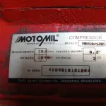 LOTE 327 - 01 COMPRESSOR DE AR MARCA MOTOMIL 130 LITROS-2,0HP-120PSI. (NO ESTADO) ATENÇÃO! FAZER A VISITAÇÃO ANTES DE ARREMATAR, NÃO SABEMOS SE FUNCIONA. LEILÃO NÃO TEM GARANTIA E NEM DEVOLUÇÃO, SUJEITO A POSSÍVEIS AVARIAS VISÍVEIS/OCULTAS E/OU AUSÊNCIA DE COMPONENTES.