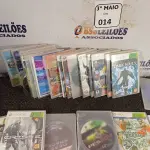 LOTE 014 - 01 LOTE COM DIVERSOS JOGOS DE XBOX 360º E 01 WACOM-TABLET DIGITAL DESENHO COM PEN PAD MODELO: CTL-471 SEM CARREGADOR. (NO ESTADO) ATENÇÃO! FAZER A VISITAÇÃO ANTES DE ARREMATAR, NÃO SABEMOS SE FUNCIONA. LEILÃO NÃO TEM GARANTIA E NEM DEVOLUÇÃO, SUJEITO A POSSÍVEIS AVARIAS VISÍVEIS/OCULTAS E/OU AUSÊNCIA DE COMPONENTES.