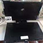 LOTE 267 - 01 MONITOR MARCA LG FLATROM E2360V-PN E 01 MONITOR MARCA AOC. (NO ESTADO) ATENÇÃO! FAZER A VISITAÇÃO ANTES DE ARREMATAR, NÃO SABEMOS SE FUNCIONA. LEILÃO NÃO TEM GARANTIA E NEM DEVOLUÇÃO, SUJEITO A POSSÍVEIS AVARIAS VISÍVEIS/OCULTAS E/OU AUSÊNCIA DE COMPONENTES.